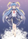  blue_hair blush hoshino_yumemi long_hair planetarian ribbon smile solo touon twintails 