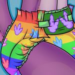  claws colorful cute diaper dinosaur infantilism rainbow 
