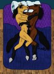  animal_genitalia anthro bed equine horse horsecock kissing male male/male mammal penis rubbing szello 