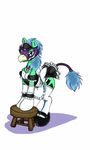  apron character clothed clothing collar crossdressing equine feral footwear fur garter general hair horse leggings legwear lingerie maid maid_uniform male mammal mask my_little_pony naivintage panties pony shoes solo spearmint_(character) stool tail_wrap underwear 