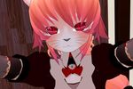  3d 3d_custom_girl cat feline female fur hair kemono maid maid_uniform mammal pink_fur pink_hair red_eyes screencap short_hair unknown_artist 