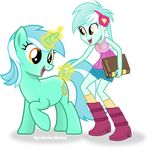  2015 absurd_res alpha_channel book duo english_text equestria_girls equine female friendship_is_magic hi_res horn human lyra_(eg) lyra_heartstrings_(mlp) mammal my_little_pony plain_background text transparent_background unicorn vector-brony 