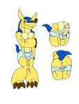  anthro anus armadillo boxers bulge butt butt_shot clothing crotch_shot digital_media_(artwork) erection flat_colors front_view fuleco hopelesshighschool humanoid_penis male mammal multiple_images penis plain_background poking_out raised_tail rear_view solo standing toned underwear underwear_down vein veiny_penis white_background 