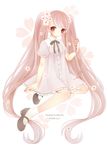  character_name cherry_blossoms cocococco dress hatsune_miku long_hair nail_polish pink_eyes pink_hair puffy_short_sleeves puffy_sleeves purple_dress red_nails sakura_miku short_sleeves solo twintails very_long_hair vocaloid 