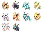  eevee eeveelution espeon flareon glaceon jolteon leafeon nintendo pok&eacute;ball pok&eacute;mon sylveon umbreon vaporeon video_games 