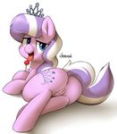 anus butt candy derpah diamond_tiara_(mlp) earth_pony equine female feral friendship_is_magic horse licking lollipop mammal my_little_pony pony pussy saliva solo tongue tongue_out 