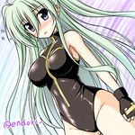  ahoge alternate_hairstyle armpits ass_visible_through_thighs bangs bare_shoulders black_gloves blue_eyes blush breasts clenched_hand cowboy_shot dutch_angle einhart_stratos embarrassed endori fingerless_gloves flying_sweatdrops gloves gradient gradient_background groin hair_between_eyes halterneck heterochromia highleg highleg_leotard hips impossible_clothes impossible_leotard large_breasts leotard long_hair looking_at_viewer lyrical_nanoha mahou_shoujo_lyrical_nanoha_vivid nose_blush older open_mouth purple_eyes shiny shiny_clothes sideboob silver_hair skin_tight solo standing turtleneck twitter_username two_side_up very_long_hair 