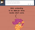  2015 english_text equine female feral friendship_is_magic mammal my_little_pony pegasus scootaloo_(mlp) text unknown_artist wings 