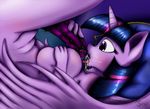  anthro anthrofied big_breasts breasts cum cum_on_face cum_on_tongue dickgirl equine friendship_is_magic hair hand_on_breast horn intersex mammal my_little_pony nude open_mouth penis purple_eyes solo suirano tongue twilight_sparkle_(mlp) vein winged_unicorn wings 