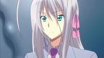  1girl animated animated_gif aqua_eyes blush high_school_dxd long_hair rossweisse silver_hair solo standing tears 
