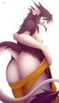  2015 absurd_res anthro big_butt breasts butt dragon female hi_res kanevex licking licking_lips nipples solo tongue tongue_out 