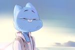  ... cat clothing feline gumball_watterson jacket looking_at_viewer male mammal musikalgenius smile the_amazing_world_of_gumball 