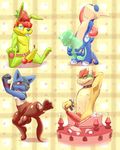  arms_tied balls banana belt bound bowser cake cake_stripper cherry chocolate collar cum erection eyes_closed food food_play food_transformation forced_transformation fruit greninja gummy_bear hollo_nut improvised_sextoy jazz_jackrabbit knot long_tongue looking_at_viewer lucario male male/male mario_bros multiple_images multiple_poses nintendo nude one_arm_up one_leg_up orgasm partial_transformation penis pinup pok&eacute;mon pose pubes sitting solo spiked_bracelet spikes spread_legs spreading standing strawberry toned tongue translucent video_games 