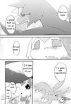  azuma_minatsu blush comic doujinshi eeveelution female hydreigon kemono male nintendo pok&eacute;mon sylveon tears translated video_games 