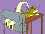  clothes_roller cute drunk flattened flattening sergal squish table 