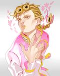  blonde_hair giorno_giovanna highres jojo_no_kimyou_na_bouken lipstick makeup male_focus okuya00 solo yellow_eyes yellow_lipstick 