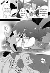  angry azuma_minatsu blush comic doujinshi eeveelution female hydreigon kemono male nintendo pok&eacute;mon sex sylveon tongue translated video_games 