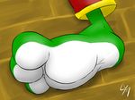  3_toes barefoot big_feet faceless_male foot_focus growshi male mario_bros nintendo paws soles solo toes video_games yetshi yoshi 