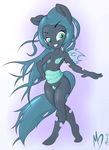  2015 anthro changeling female flat_chested friendship_is_magic looking_at_viewer mdgusty my_little_pony queen_chrysalis_(mlp) smile solo 