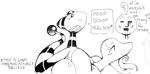  ampharos english_text female monochrome nintendo pok&eacute;mon reptile scalie snake text video_games ɯ(_&ndash;_&ndash;_)ɯ 