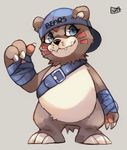  bear bearmon chubby clothing cute digimon mammal suikuzu 