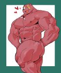  2018 abs anthro biceps digital_media_(artwork) fur kemono male mammal muscular muscular_male nipples solo syukapong ursine 