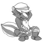  animal_crossing anthro balls black_and_white boots clothing erection front_view glitter_trap_boy hat holding_penis humanoid_penis kicks_(animal_crossing) male mammal marker_(artwork) monochrome nintendo open_mouth pants pants_down penis pinup pose presenting presenting_penis sheath sitting skunk solo tongue tongue_out traditional_media_(artwork) video_games 