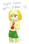  anima_crossing animal_crossing breasts canine clothing cum digby_(animal_crossing) disembodied_penis dog female incest isabelle_(animal_crossing) kamperkiller_(artist) knot male mammal nintendo penis pussy_juice sex sibling skirt tit_job titfuck twincest twins video_games 