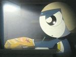  animated animated_gif death_note keroro_gunsou lowres no_humans parody solo tamama 