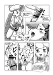  book_of_the_beast breasts censored comic cum doujinshi female intersex japanese_text kemono nipples penis text translation_request 