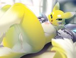  breasts digimon female looking_at_viewer nude pussy renamon tsampikos yeallow_fur 