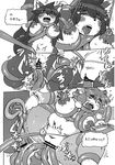  book_of_the_beast breasts cat censored comic doujinshi feline female japanese_text kemono mammal nipples pussy tentacle_sex tentacles text translation_request 