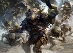  armor goblin magic_the_gathering male svetlin_velinov sword warrior weapon 