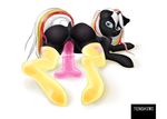  2015 black_fur blue_eyes dildo equine fallout_equestria fan_character female fur hair horn long_hair looking_at_viewer lying mammal masturbation multicolored_hair my_little_pony on_back penetration plain_background presenting pussy sex_toy smile solo spread_legs spreading tenshimi unicorn vaginal vaginal_penetration velvet_remedy_(mlp) white_background 