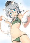  :t animal_ears bare_shoulders belly blue_eyes blush cat_ears food fork garrison_cap giuseppina_ciuinni green_panties grey_hair hat holding holding_fork holding_plate long_hair midriff navel panties pasta plate solo spaghetti stomach_bulge underwear world_witches_series yuzuyoukan 