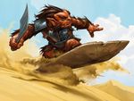  armor desert goblin magic_the_gathering male sand sword weapon zoltan_boros 