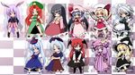  animal_ears bat_wings black_hair blazer blonde_hair blue_eyes blue_hair book braid broom bunny_ears chibi china_dress chinese_clothes dress flandre_scarlet fujisaki_hikari hat head_wings hong_meiling houraisan_kaguya izayoi_sakuya jacket kamishirasawa_keine kirisame_marisa koakuma long_hair maid multiple_girls necktie one_side_up pantyhose patchouli_knowledge ponytail purple_eyes purple_hair red_eyes red_hair reisen_udongein_inaba remilia_scarlet short_hair silver_hair touhou twin_braids wings witch_hat yagokoro_eirin yellow_eyes 