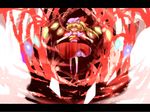  blonde_hair dress flandre_scarlet hat long_hair mikan_(ama_no_hakoniwa) one_side_up outstretched_arms red_eyes smile solo spread_arms touhou wings 