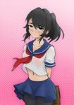  black_hair rorek school_uniform serafuku yandere yandere-chan yandere_simulator 