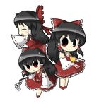  :d ^_^ bad_id bad_pixiv_id bare_shoulders black_hair bow chibi closed_eyes detached_sleeves full_body hair_bow hakurei_reimu highres long_hair open_mouth smile touhou transparent_background wide_sleeves yuasan 