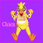  animatronic avian bird chica_(fnaf) chicken female five_nights_at_freddy&#039;s food machine mechanical pizza purple_eyes robot teeth video_games vonderdevil 