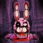  animatronic bonnie_(fnaf) bow_tie five_nights_at_freddy&#039;s foxyofthepiratecove glowing glowing_eyes lagomorph machine mammal mechanical oil rabbit robot video_games 