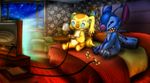  amegared evening experiments flute game_(disambiguation) lilo_and_stitch musical_instrument rage situation stitch twang vin 