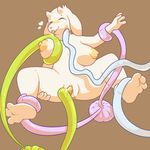  &lt;3 anonymous_artist anthro anus big_breasts breasts caprine female fur horn mammal nipples pussy pussy_juice saliva solo tentacles tongue toriel undertale white_fur 