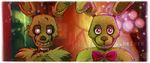  animatronic ann-nick duo five_nights_at_freddy&#039;s five_nights_at_freddy&#039;s_3 glowing glowing_eyes machine male mechanical robot springtrap_(fnaf) video_games 