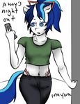  anthro anthrofied blue_hair clothing crossdressing english_text equine eyewear friendship_is_magic girly glasses hair half-closed_eyes horn horse inuyuru male mammal my_little_pony open_mouth panties phone plain_background pony shining_armor_(mlp) shirt solo tank_top text two_tone_hair underwear white_background 