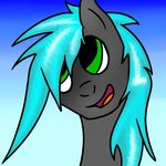  blue_hair cute dragonsponies equine fan_character green_eyes hair happy horse mammal my_little_pony pony smile solo 