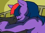  animated anthro anthrofied bed breasts equine eyes_closed female friendship_is_magic fur hair horn horse inside mammal my_little_pony open_mouth pony purple_fur purple_hair side_boob solo twilight_sparkle_(mlp) two_tone_hair 