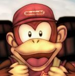  brown_fur clothing diddy_kong donkey_kong_(series) fur hat male mammal monkey nintendo open_mouth primate solo tongue unknown_artist video_games 