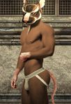  anthro big_butt bulge butt clothing edit jockstrap male mammal muscles nipples oystercatcher7 photo_manipulation photomorph rat rodent solo splinter teenage_mutant_ninja_turtles underwear 